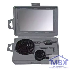DEDRA körkivágó szett fához 9db, 19-82mm