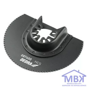 DEDRA félkör fűrésztárcsa fához, HCS, átmérő: 87mm