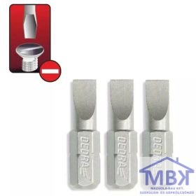 DEDRA csavarhúzó bitek lapos SL 6.5x25mm, 3db blister