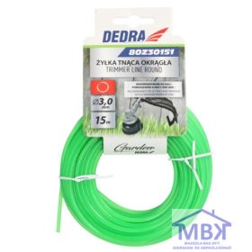   DEDRA kerek vágózsinór, trimmelőzsinór, kerti kasza 3.0mm x 15m