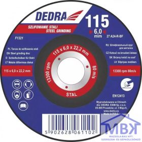 DEDRA vágókorong 125x6,0x22,2 acélra