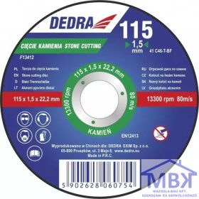 DEDRA vágókorong 230x3,2x22,2 kőre